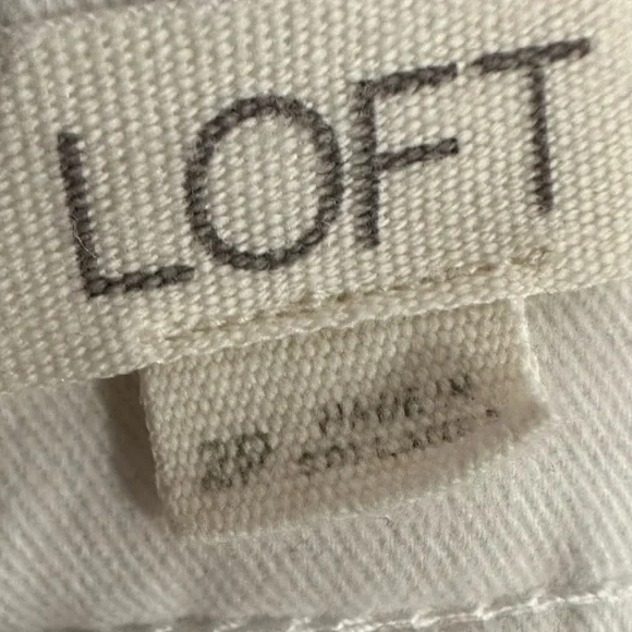 LOFT | Women’s Size 2P Flattering White Trouser Pant Slacks - Picture 4 of 5